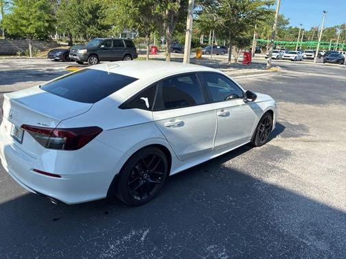 Platinum White Pearl 2025 Honda Civic Sport
