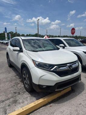 White Diamond Pearl 2017 Honda CR-V EX-L
