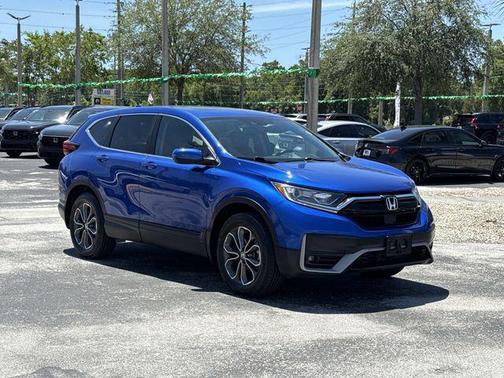 Blue 2020 Honda CR-V AWD EX-L