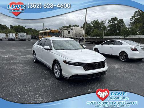 Platinum White Pearl 2023 Honda Accord LX 1.5T