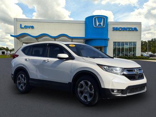 White Diamond Pearl 2018 Honda CR-V EX-L