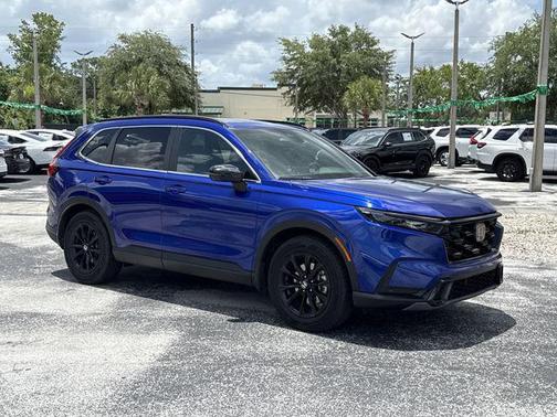Blue 2025 Honda CR-V Hybrid Sport FWD