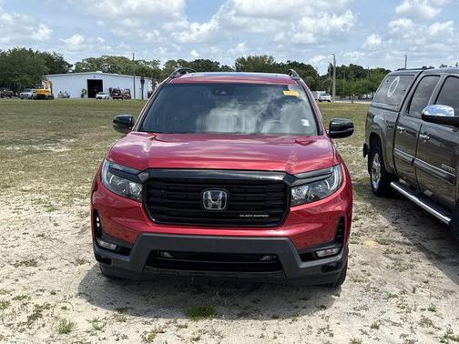 Radiant Red Metallic II 2024 Honda Passport AWD Black
