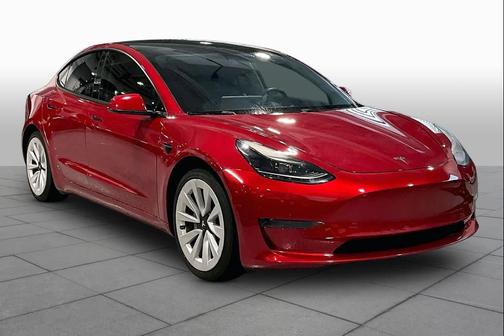 Red Multi-Coat 2021 Tesla Model 3 Standard Range Plus