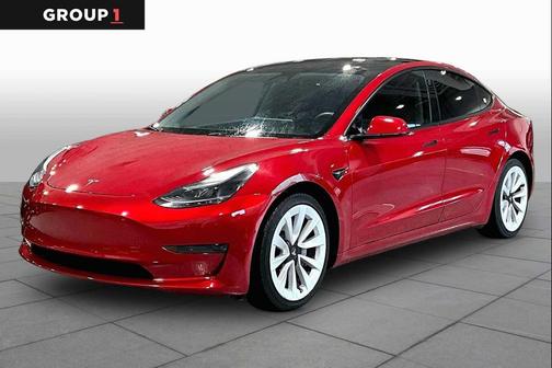 Red Multi-Coat 2021 Tesla Model 3 Standard Range Plus