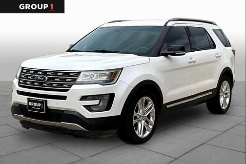 White Platinum Metallic Tri-Coat 2016 Ford Explorer XLT