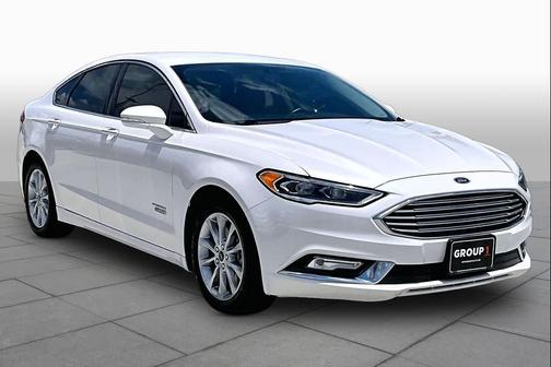 White Platinum Metallic Tri-Coat 2017 Ford Fusion Energi Titanium