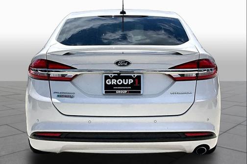 White Platinum Metallic Tri-Coat 2017 Ford Fusion Energi Titanium
