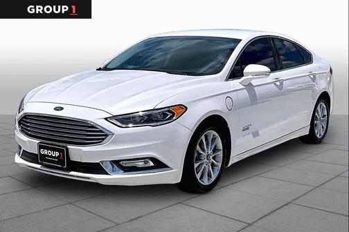 White Platinum Metallic Tri-Coat 2017 Ford Fusion Energi Titanium