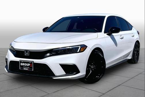 Platinum White Pearl 2023 Honda Civic Sport
