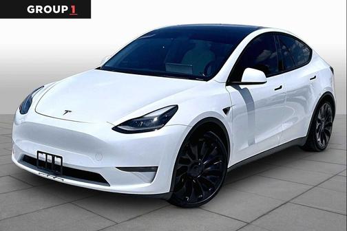 Pearl White Multi-Coat 2022 Tesla Model Y Performance Dual Motor All-Wheel Drive