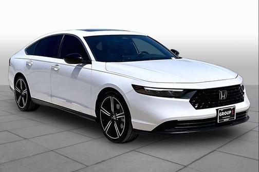 Platinum White Pearl 2023 Honda Accord Hybrid Sport