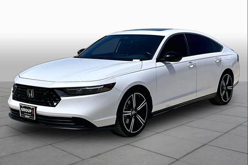 Platinum White Pearl 2023 Honda Accord Hybrid Sport