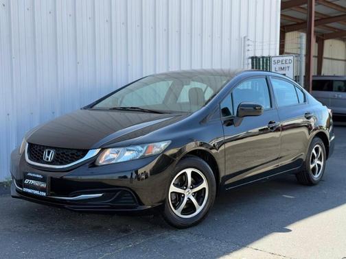 Black 2015 Honda Civic SE