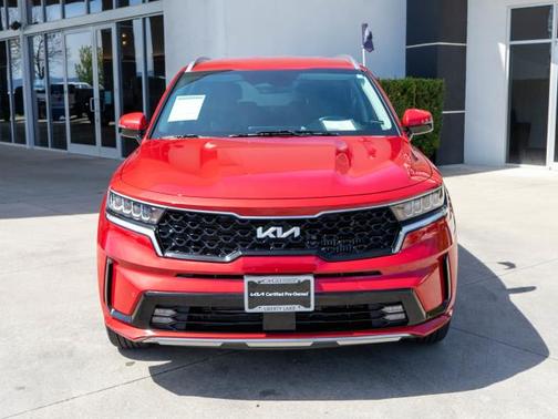 Red 2023 Kia Sorento Hybrid EX