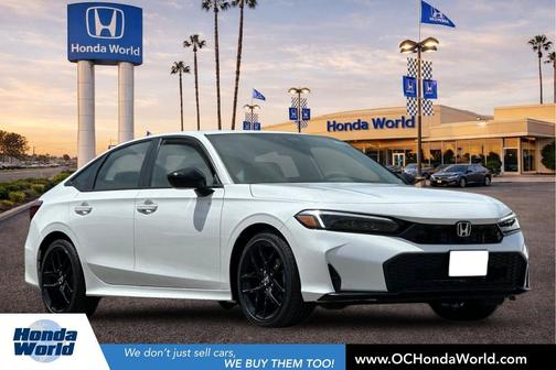 Platinum White 2026 Honda Civic Sport