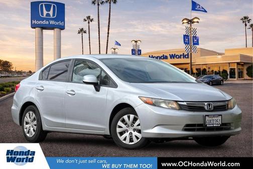 Alabaster Silver Metallic 2012 Honda Civic LX