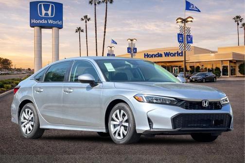 Solar Silver Metallic 2026 Honda Civic LX