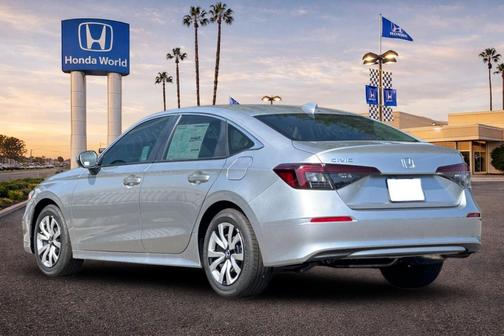 Solar Silver Metallic 2026 Honda Civic LX