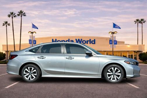 Solar Silver Metallic 2026 Honda Civic LX
