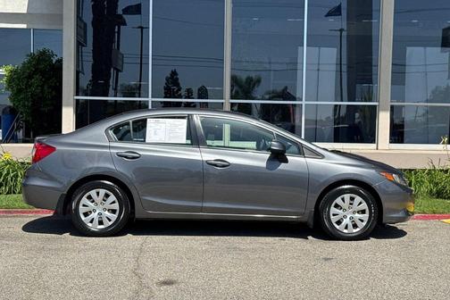 Gray 2012 Honda Civic LX