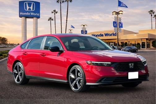 Radiant Red Metallic 2026 Honda Accord Hybrid Sport