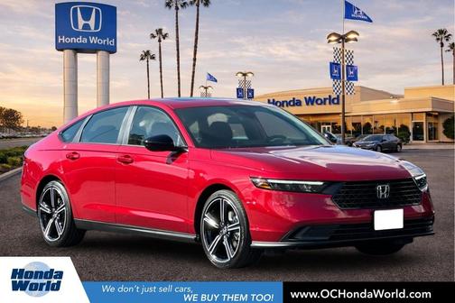 Radiant Red Metallic 2026 Honda Accord Hybrid Sport