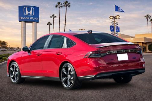 Radiant Red Metallic 2026 Honda Accord Hybrid Sport