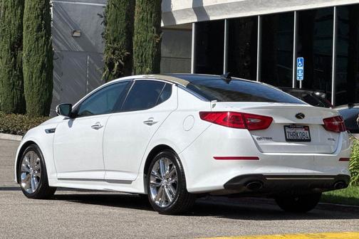 Snow White Pearl 2015 Kia Optima SXL Turbo
