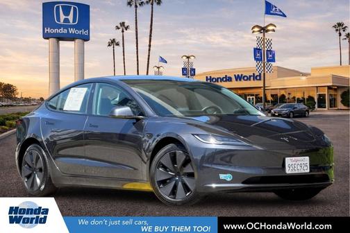 Stealth Grey 2025 Tesla Model 3 Long Range