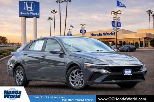 Ecotronic Gray Pearl 2024 Hyundai ELANTRA HEV Blue