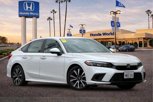 Platinum White Pearl 2024 Honda Civic EX