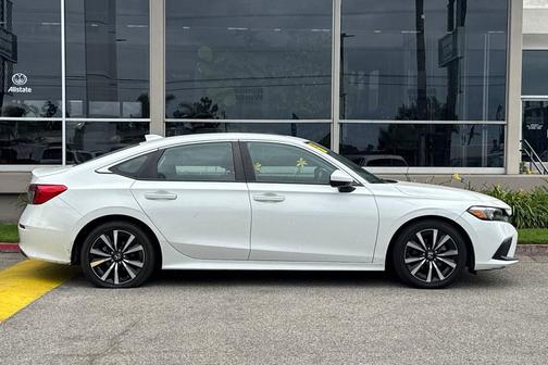 Platinum White Pearl 2024 Honda Civic EX