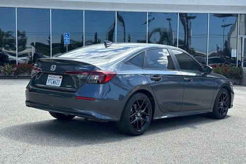 Gray 2025 Honda Civic Hybrid Sport