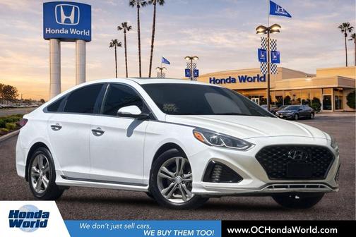 Quartz White Pearl 2018 Hyundai SONATA Sport