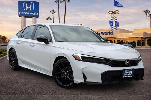 Platinum White Pearl 2026 Honda Civic Sport