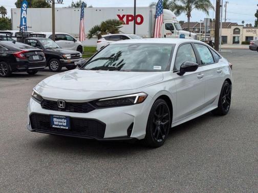 Platinum White Pearl 2026 Honda Civic Sport