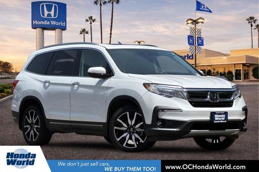 Platinum White Pearl 2020 Honda Pilot Touring 8-Passenger