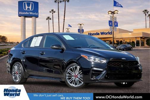 Aurora Black 2021 Kia Forte GT