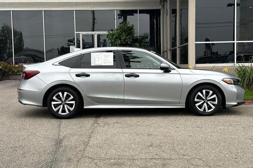 Solar Silver Metallic 2025 Honda Civic LX