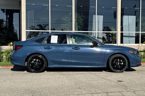 Blue Lagoon Pearl 2025 Honda Civic Hybrid Sport