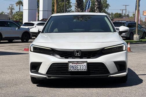Platinum White Pearl 2024 Honda Civic EX-L