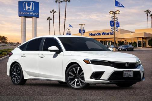 Platinum White Pearl 2024 Honda Civic EX-L