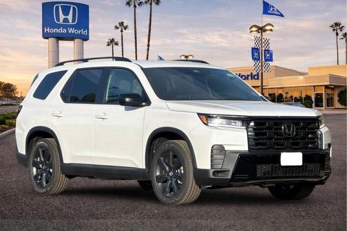 Platinum White Pearl 2026 Honda Pilot Sport
