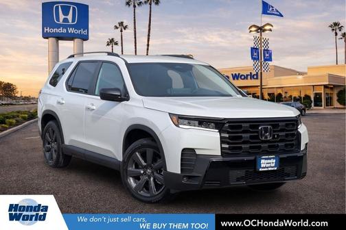 Platinum White Pearl 2026 Honda Pilot Sport