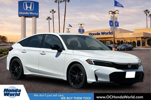 Platinum White Pearl 2026 Honda Civic Sport