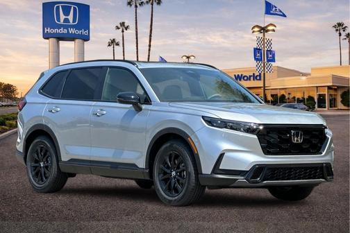 Solar Silver Metallic 2026 Honda CR-V Hybrid Sport FWD