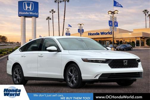 Platinum White Pearl 2026 Honda Accord Hybrid EX-L