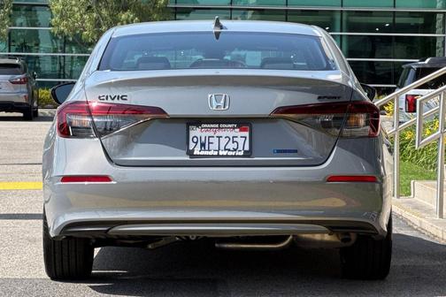 Solar Silver Metallic 2026 Honda Civic Hybrid Sport