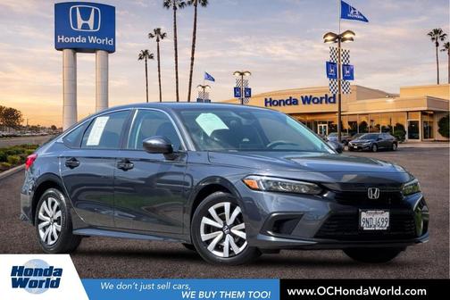 Gray Metallic 2024 Honda Civic LX
